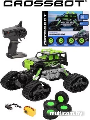 Автомодель Crossbot Вездеход 870591 (черный/зеленый)