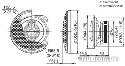 Коаксиальная АС Kenwood KFC-PS1095