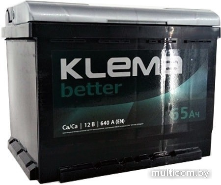 Автомобильный аккумулятор Klema Better 6CТ-65А(0) (65 А·ч)
