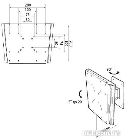 Кронштейн Trone LPS 41-20