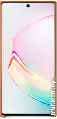 Чехол Samsung Leather Cover для Galaxy Note10 Plus (песочно-бежевый)