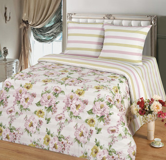 Постельное белье Миланика Вивьен 1.5сп (поплин)