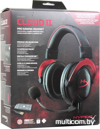 Наушники HyperX Cloud II (красный)