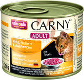 Корм для кошек Animonda Carny Adult с говядиной, курицей и уткой 0.2 кг
