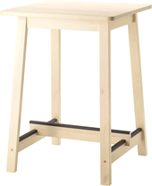 Барный стол Ikea Норрокер (белый/береза) [003.597.77]