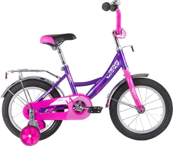 Детский велосипед Novatrack Vector 14 2020 143VECTOR.LC20 (фиолетовый/розовый)