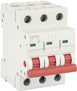 Выключатель нагрузки GEYA 3P 32А 12кА GYH83P32
