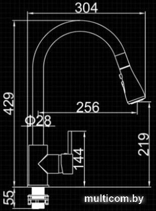 Смеситель Ledeme L6155
