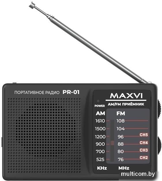 Радиоприемник Maxvi PR-01 (серый)