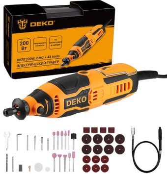 Гравер Deko DKRT200W 083-1066 (кейс)