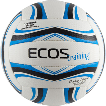 Волейбольный мяч Ecos Training 998196 (5 размер, белый/синий/черный)