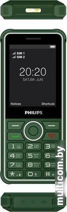 Кнопочный телефон Philips Xenium E2301 (зеленый)