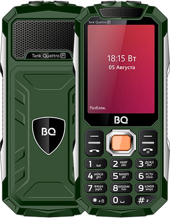 Мобильный телефон BQ-Mobile BQ-2817 Tank Quattro Power (зеленый)