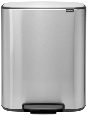 Brabantia Bo Pedal Bin 60 л (стальной матовый)
