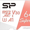 Карта памяти Silicon-Power Superior A1 microSDXC SP064GBSTXDV3V20 64GB