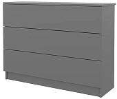 Комод Горизонт Нео 1050 3 ящика (серый графит)
