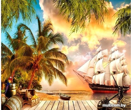 Фотообои Citydecor Остров сокровищ с защитным покрытием 300x254