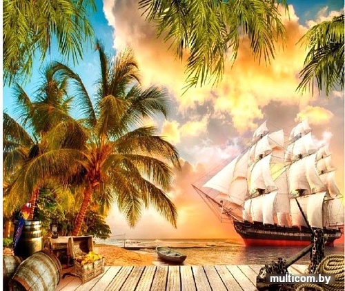 Фотообои Citydecor Остров сокровищ с защитным покрытием 300x254