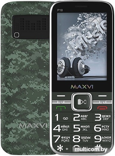 Мобильный телефон Maxvi P18 (милитари)