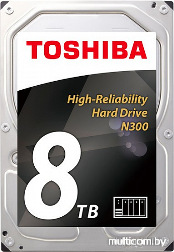 Жесткий диск Toshiba N300 8TB [HDWN180EZSTA]