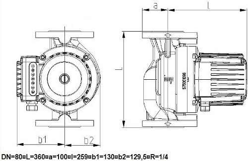 Циркуляционный насос IMP Pumps GHNbasic II 80-120F PN6