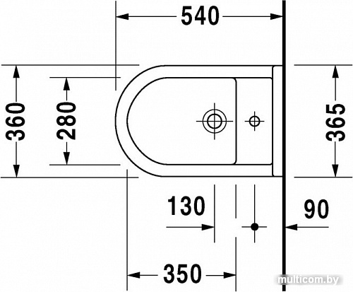 Биде Duravit Starck 3 [2230150000]