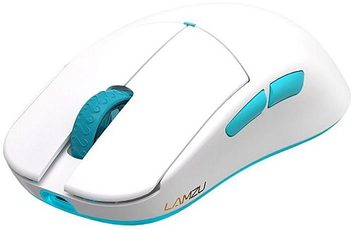 Игровая мышь Lamzu Atlantis Mini Pro (белый/голубой)