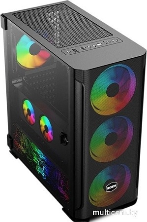 Корпус Soeyi AX1-B10 Tempered Glass