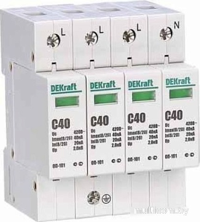 Ограничитель перенапряжения (разрядник) DEKraft 18018DEK