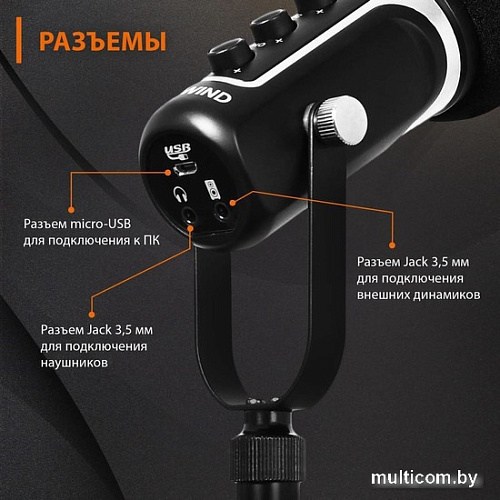 Проводной микрофон SunWind SW-SM500G