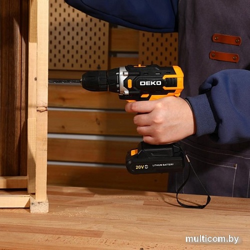 Deko DKCD20V 080-1009 (с 2-мя АКБ, кейс, оснастка)