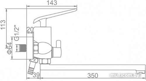 Смеситель Ledeme L2274WR