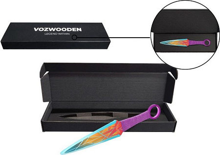 Нож игрушечный VozWooden Кунай Призма Стандофф 2 1001-0904