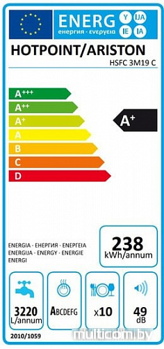 Посудомоечная машина Hotpoint-Ariston HSFC 3M19 C