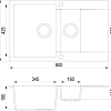 Кухонная мойка TEKA Clivo 60 B-TQ Оникс [40148020]