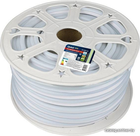Гибкий неон Uniel ULS-N21-2835-120LED/m-8mm-IP67-220V-8W/m-50M-GREEN