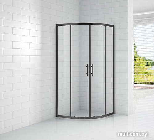 Душевой уголок Cezares Eco-O-R-2-90-C-Nero