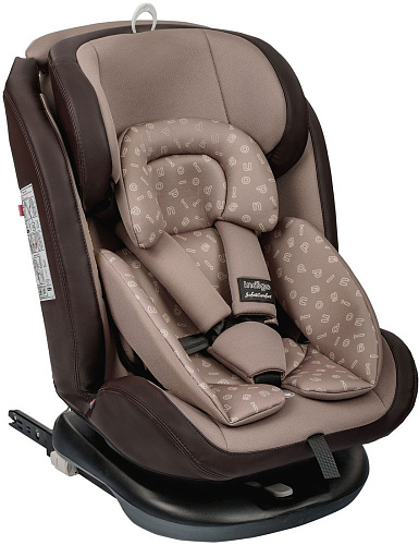Детское автокресло Indigo Advanced Isofix (бежевый/коричневый)