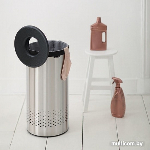 Бак Brabantia 103469 (стальной матовый, крышка темно-серая пластиковая)