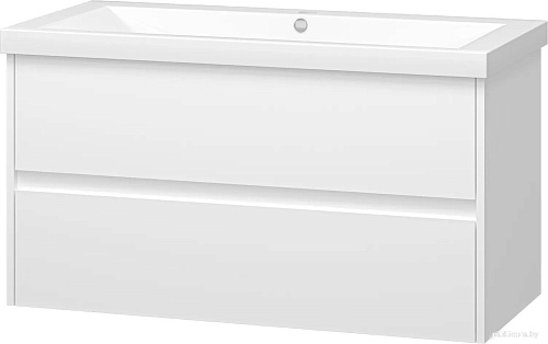 Misty Тумба с умывальником Алиса 100 Э-Али01100-011П2Я+10.150.01000.001 (подвесная)