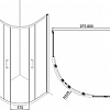 Душевой уголок Bravat Drop 100x100 BS100.1200A
