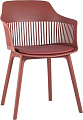 Стул с подлокотниками Stool Group Crocus c подушкой (бордовый)