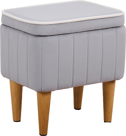 Пуфик Mio Tesoro Амма с ящиком для хранения (светло-серый №52)