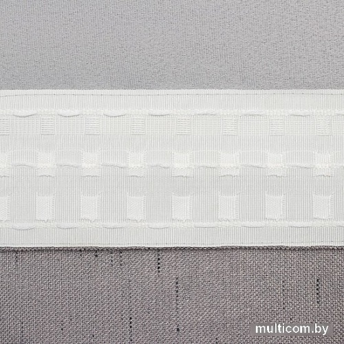 Штора Этель Классика 7062880 130x300. серый, 1 шт)