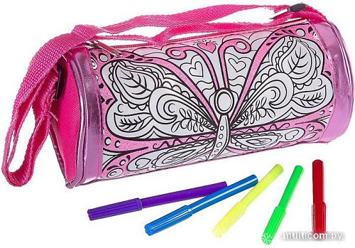 Набор для рисования Bondibon Сумка для раскрашивания. Бабочка с блестками ВВ2305