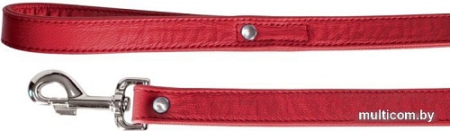 Поводок Camon DA083/G (кожаный с заклепками красный)
