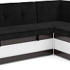 Угловой диван Мебель-АРС Нотис 191х82х116 см M11-27-9 (велюр черный НВ-178/17)