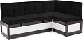 Угловой диван Мебель-АРС Нотис 191х82х116 см M11-27-9 (велюр черный НВ-178/17)