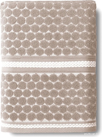 Полотенце Verossa Dots tactille 70x140 (кофе/белый)