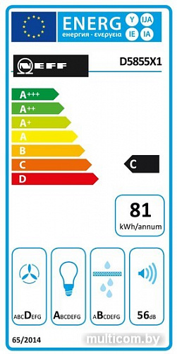 Кухонная вытяжка NEFF D5855X1